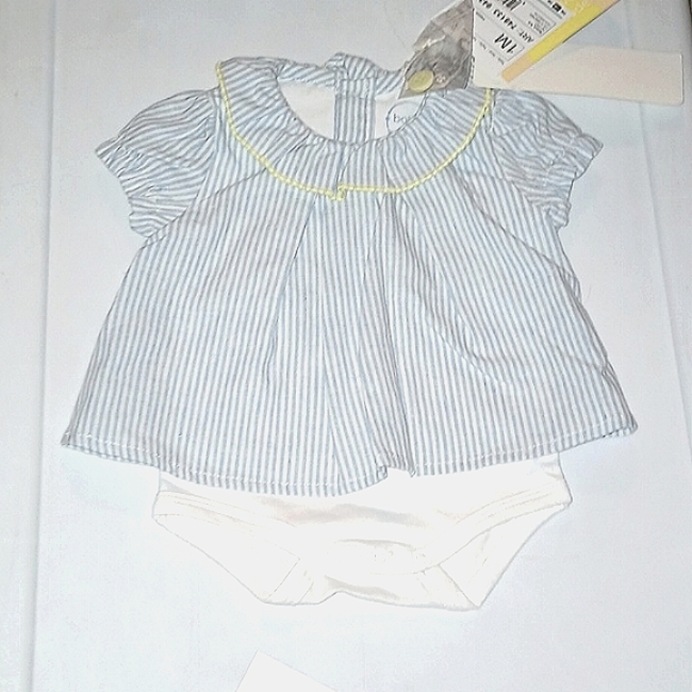 BOBOLI BLUE AND GREE GIRL MATCHING SET